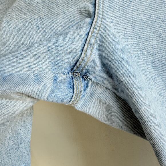 Vintage Lee Riders Mom Jeans High Rise Tapered Light Wash 90s Denim Womens 33x30 - Picture 7 of 7